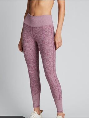 ALO Yoga Heathered Mauve High-Waist Leggings
